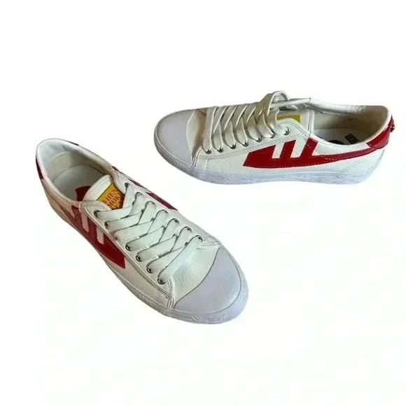 When Smoke Clears Mens White Red Size 7 - Picture 10 of 16